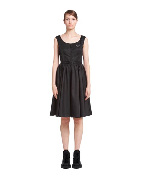 prada re-nylon gabardine sleeveless dress|Black Sleeveless Re.